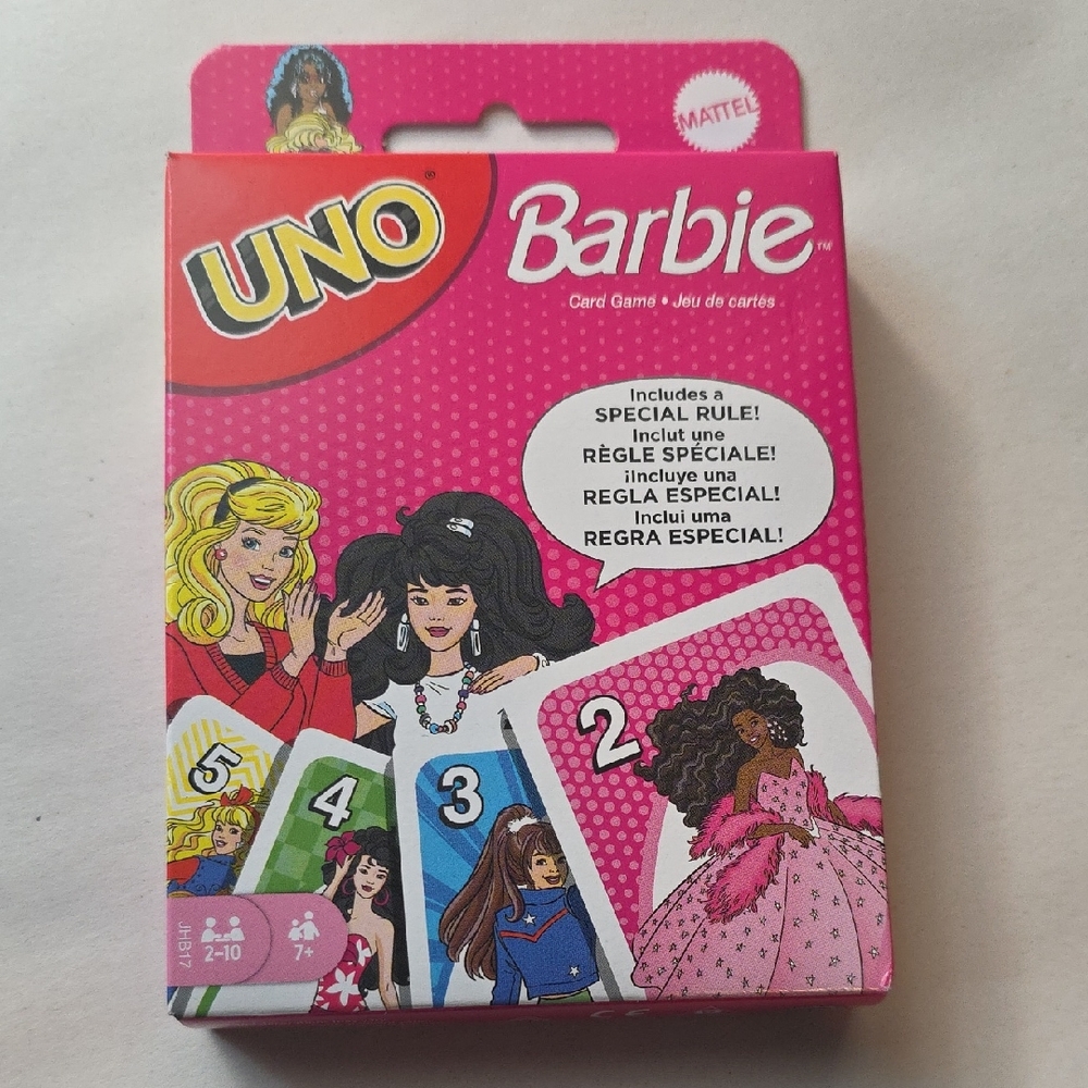 Mattel Barbie UNO Card Game NWT